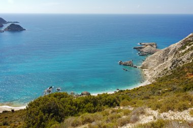 Petani Beach, Kefalonia, Ionian Islands inanılmaz Paorama