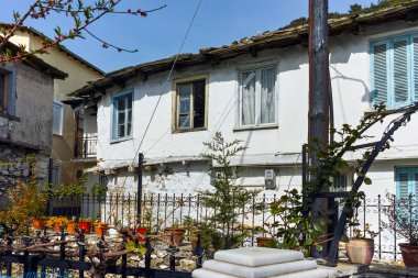 Panagia, Thassos Adası, Yunanistan tipik köy peyzaj