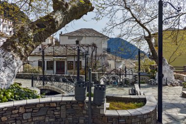 Panagia köy merkezi, Thassos Adası, Yunanistan