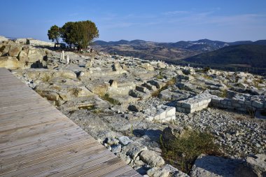 Antik Trakya şehir olan Perperikon, Kırcaali bölgesi kalıntıları