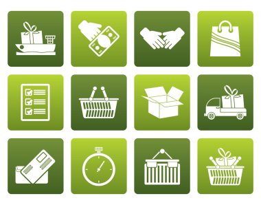 Düz nakliye ve Lojistik Simgeler