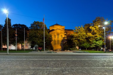 Aziz Sofya Kilisesi inanılmaz gece görünümü