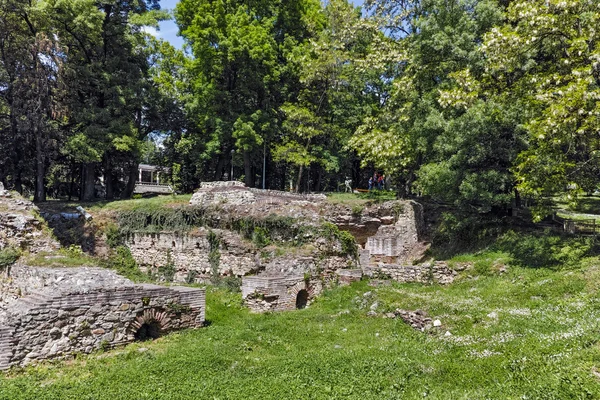 불가리아 히사리아 마을 디오케티아노폴리스의 고대 로마 도시 에 있는 집의 유적 — 스톡 사진