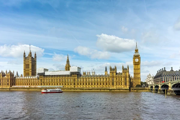 Budynki Parlamentu z Big Ben, Pałac Westminster, Londyn, Anglia — Zdjęcie stockowe