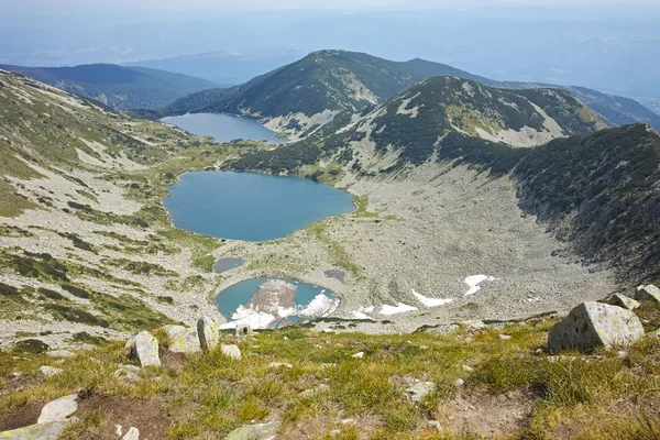 Menakjubkan Landscape danau Kremenski, Pirin gunung — Stok Foto