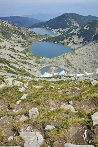 Menakjubkan Landscape danau Kremenski, Pirin gunung — Stok Foto