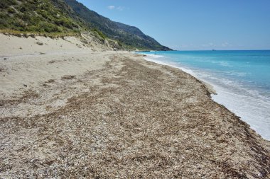 Katisma Beach, Lefkada, Ionian Islands suda taş