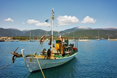Sami kasaba, Kefalonia, Ionian Islands limanda celep