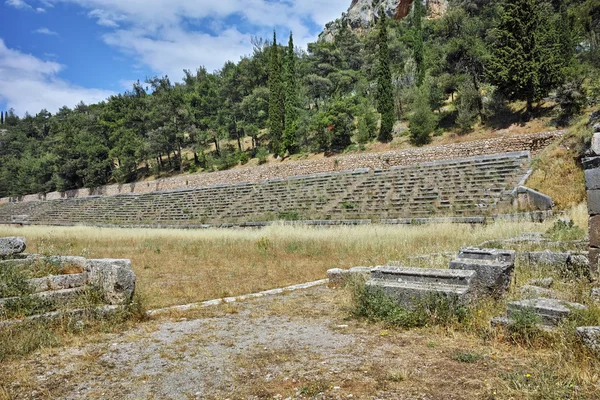 Góra góry stadion w Delphi — Zdjęcie stockowe