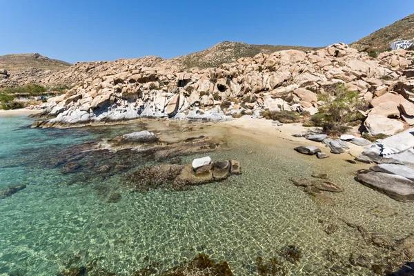 Niesamowite Seascape kolymbithres plaży, wyspy Paros, Cyklady — Zdjęcie stockowe