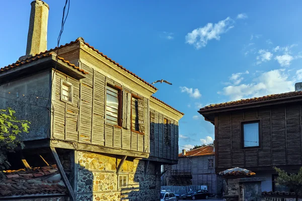 Casa antigua de madera en Sozopol Ciudad, Región de Burgas — Foto de Stock