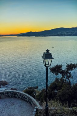 Gün batımı Panorama Kavala, Yunanistan