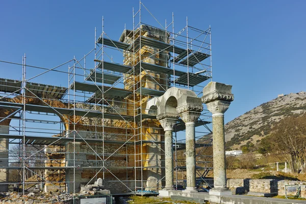 Basilique dans la zone archéologique de l'ancienne Philippi, Grèce — Photo