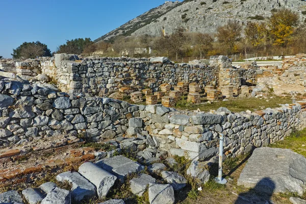 Руїни в області археологічних Филипах, Греція — стокове фото