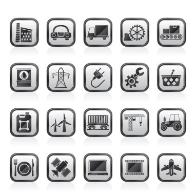 Ekonomi ve endüstri simgeler