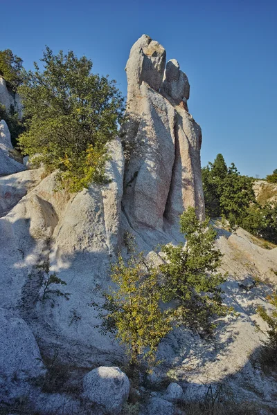 Kırcaali şehri yakınlarında şaşırtıcı Panorama of Rock fenomen taş düğün,