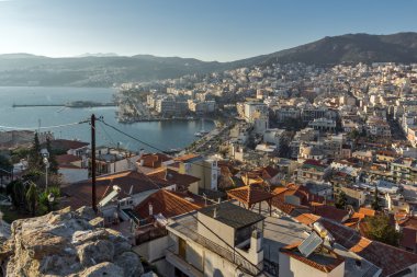 Bağlantı noktası Kavala, Yunanistan için şaşırtıcı Panorama