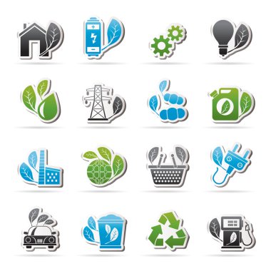 yeşil, ekoloji ve çevre simgeleri