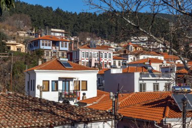 Eski şehir, İskeçe, Doğu Makedonya ve Trakya panoramik manzaralı