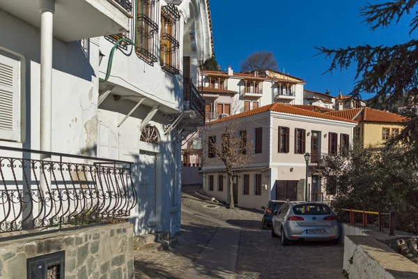Типові вулиці і старий будинок в Старого міста Ксанті, Східна Македонія та Фракія — стокове фото