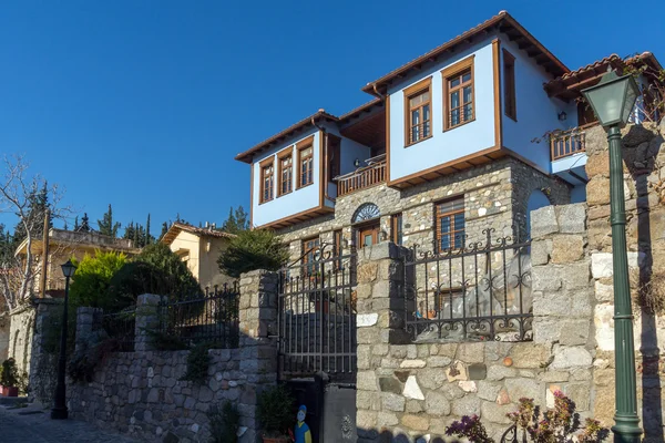 Osmanlı döneminde İskeçe, Doğu Makedonya ve Trakya üzerinden tipik ev — Stok fotoğraf