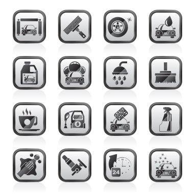 Profesyonel Oto yıkama nesneler ve simgeler 