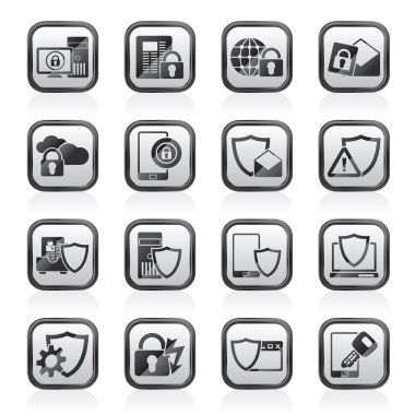 Veri ve bilgi koruma güvenlik simgeleri