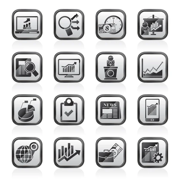 Business and Market analysis icons — Stock Vector