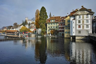 Panoramik şehir Luzern, Lucerne Kanton