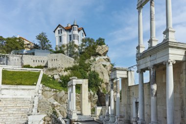 Plovdiv Antik Roma Tiyatrosu şaşırtıcı görünümü