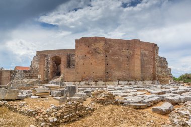 antik kalıntıları Roma Odeon, Patras, Peloponnese
