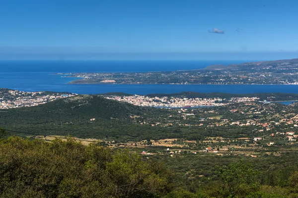 Atemberaubendes panorama von argostoli stadt, kefalonia, ionische insel — Stockfoto