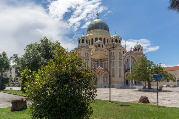 Saint Andrew Church, de grootste kerk in Griekenland, Patras, Peloponnese — Stockfoto