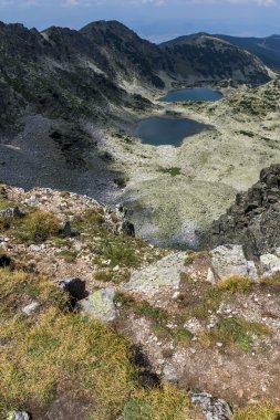 Musalenski göller Panorama üzerinden Musala tepe, Rila Dağı