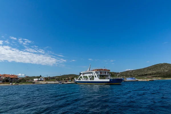 Poort van Ammouliani eiland, Athos, Chalkidiki, Centraal-Macedonië — Stockfoto