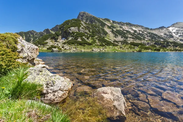 Sivrya 피크와 Popovo 호수, Pirin 산 — 스톡 사진