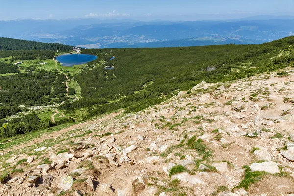 Bezbog Gölü, Pirin Dağı çevresinde şaşırtıcı Panorama — Stok fotoğraf