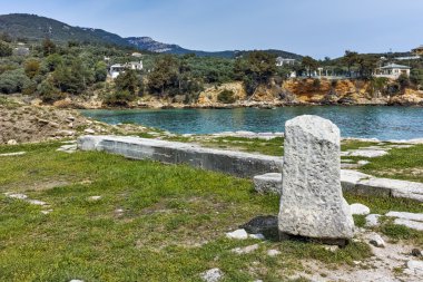 Aliki, Thassos Adası, Sit Alanı antik sütun Doğu Makedonya ve Trakya