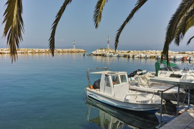 Panoramik, bağlantı noktası, Skala Sotiros, Thassos Adası, Doğu Makedonya ve Trakya