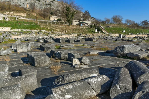 Panorama de la zone archéologique de Philippi, Macédoine orientale et Thrace — Photo