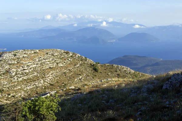 Niesamowity krajobraz góry Lefkada, Wyspy Jońskie — Zdjęcie stockowe