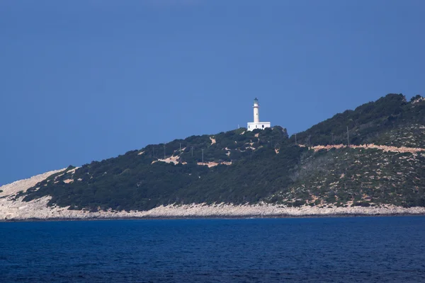 Capo Lefkada vicino al villaggio di Vasiliki, Isole Ionie — Foto Stock