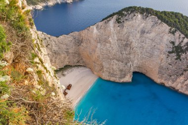 Panoramik Navagio batık Beach, Zakynthos