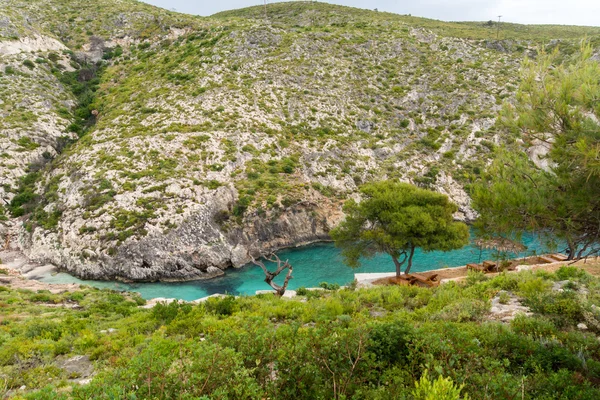 Limnionas plaj bay Zakynthos Adası'nda — Stok fotoğraf