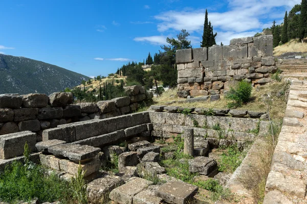 Antiguo sitio arqueológico griego de Delfos — Foto de Stock