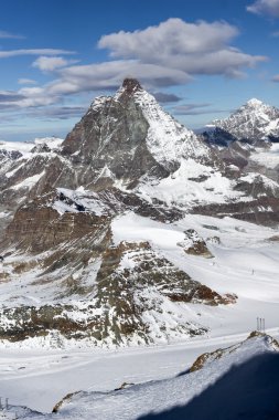 Panoramik dağ Matterhorn, Valais Canton, Alpler,