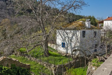 Eski ev köy Maries içinde Thassos Adası, Doğu Makedonya ve Trakya