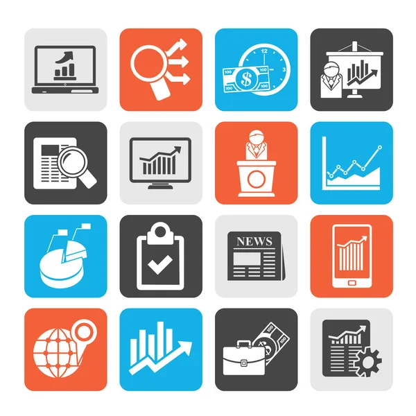 Business and Market analysis icons — Stock Vector