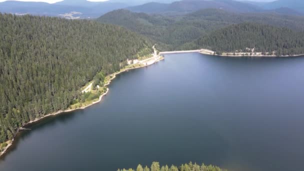 Letni Widok Zbiornik Golyam Beglik Obwód Pazardzhik Bułgaria — Wideo stockowe