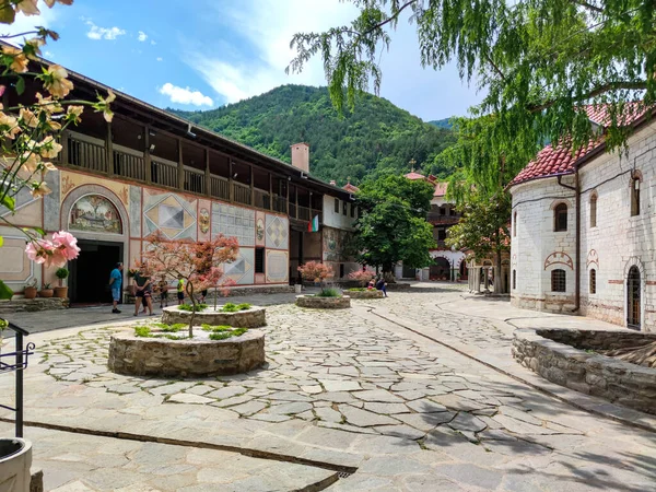 Bachkovo Monastery Bulgária 2020 Július Középkori Épületek Bachkovo Kolostorban Isten — Stock Fotó